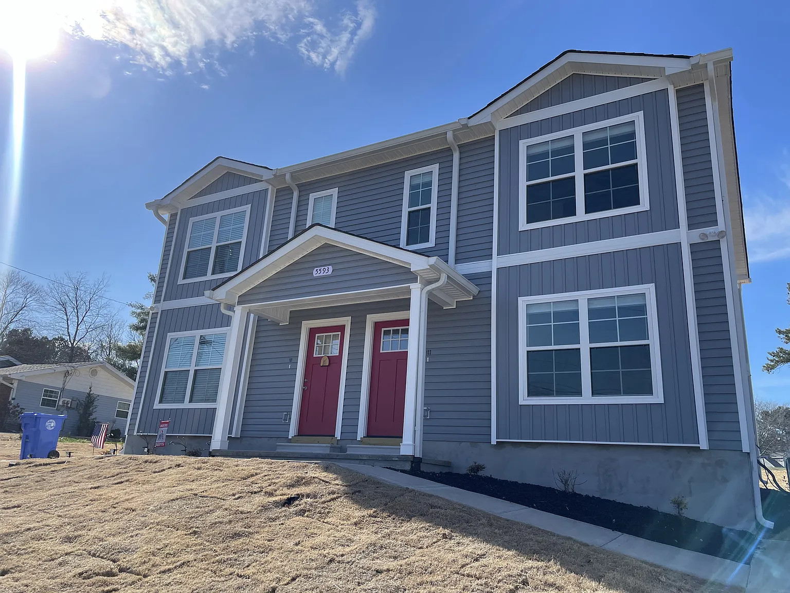 New home construction exterior — after